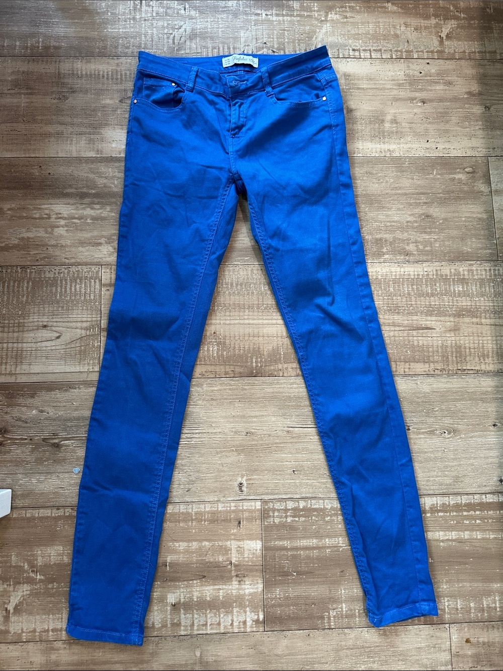 Zara Trafaluc Cobalt Blue Skinny Jeans